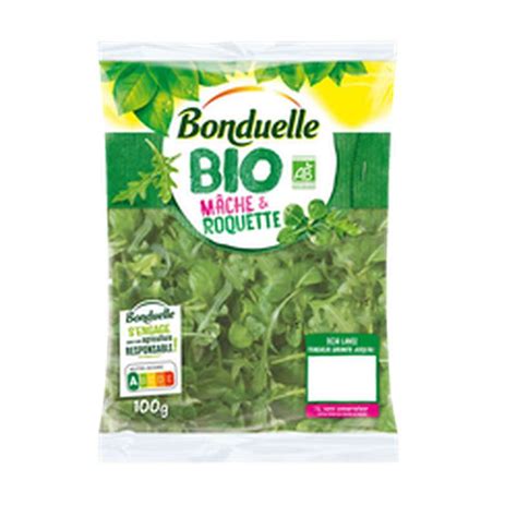 Mâche et Roquette BIO Bonduelle 100 g La Belle Vie Courses en