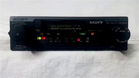 Vintage Sony Xr 65 Amfm Cassette Car Stereo Youtube