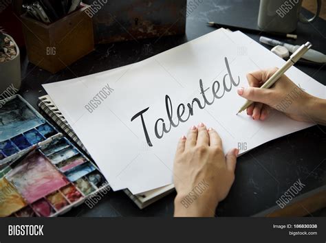 People Hand Writing Talented Skills Image And Photo Bigstock