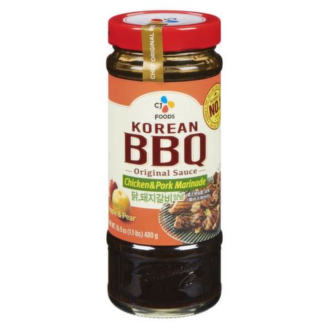 Cj Foods Korean Original Bbq Sauce Chicken And Pork