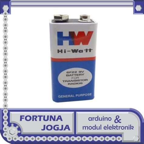 Baterai Kotak 9V HW Hi Watt 6f22 Battery 9 Volt Lazada Indonesia