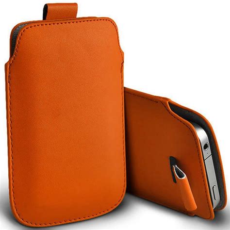 Colour Pu Leather Pull Tab Pouch Cover Case For Small Nokia Mobile