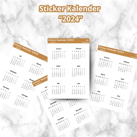 Jual Sticker Kalender 2024 Shopee Indonesia