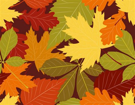 Premium Vector Autumn Leaves Seamless Pattern Vector