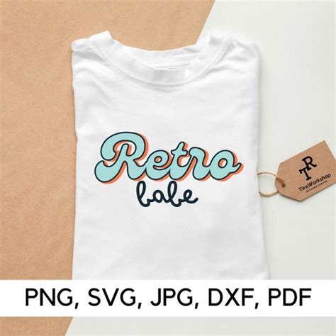 Retro Babe Svg Files The Retro PNG SVG Babe The S Etsy Ireland