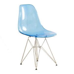 Cadeira Eames Eiffel Dkr Ambar Base De Aço Inox Polido Leroy Merlin