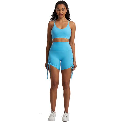 New Tight Fitting High Waist Shorts Set Women Peach Hip Lift Sports