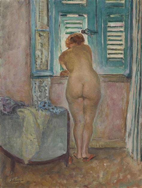 Female Nude By The Window Painting By Henri Lebasque Fine Art America