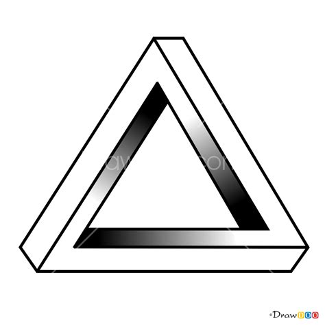 How To Draw A 3D Triangle at Drawing Tutorials