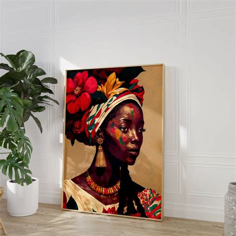 African American Art Prints, Colorful Wall Art, African Princess ...