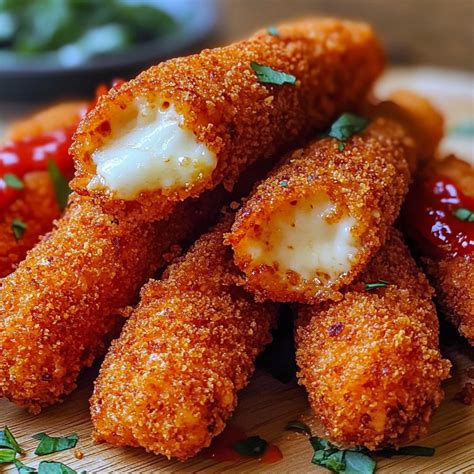 Hot Cheeto Mozzarella Sticks