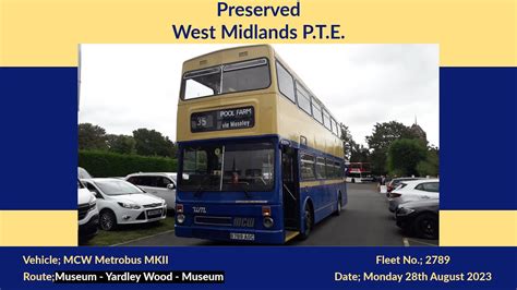 Preserved West Midlands P T E Mcw Metrobus Mkii B Aoc