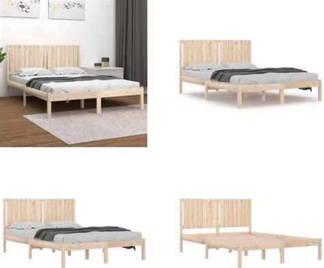 Vidaxl Bedframe Massief Grenenhout X Cm Bedframe Bedframes