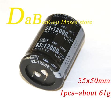 V Uf Electrolytic Capacitor Radial Capacitance X Mm Pcs