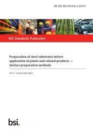 Preparation Of Steel Substrates Before Application Of Paints And