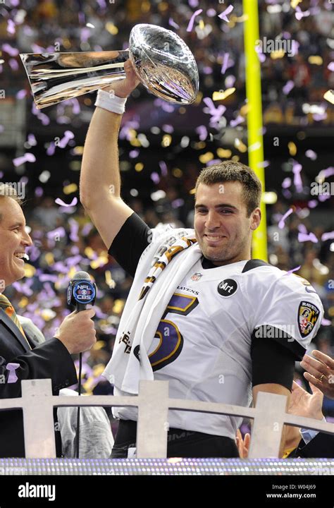 Joe Flacco Super Bowl Trophy Hi Res Stock Photography And Images Alamy