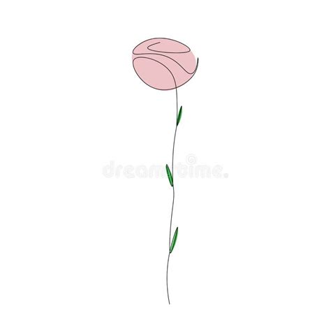 Rose Rose Illustration Fleur De Vecteur De Dessin Au Trait Illustration