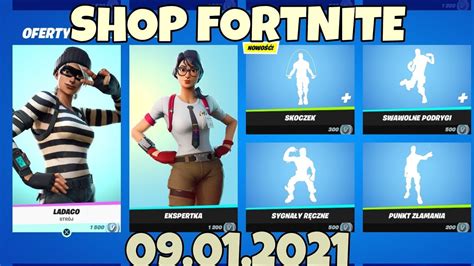 Sklep FORTNITE 9 Stycznia 2021 YouTube