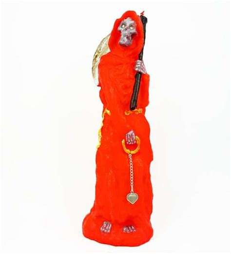 Vel N Santa Muerte Roja Velas Esot Ricas Velones Especiales