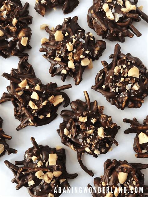 Sweet And Salty Chocolate Chow Mein Noodle Clusters Haystacks