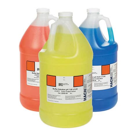 Buy Hach 2507200 PH Buffer Solution Kit Color Coded PH 4 01 PH 7 00