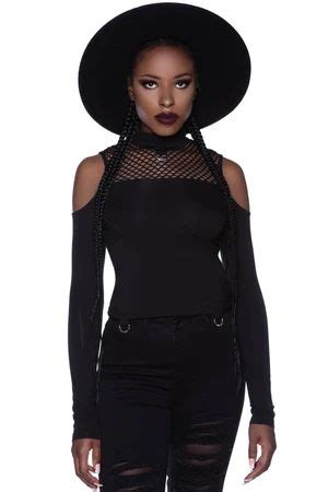 Women S Gothic Tops Blouses Vests Crop Tops Killstar Long