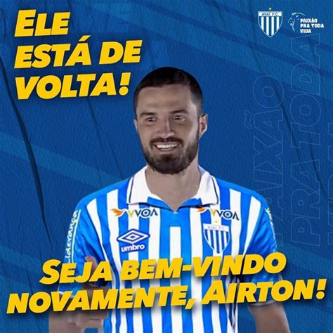 Ava Anuncia O Retorno Do Zagueiro Airton E Vai Formando A Linha