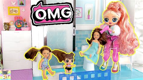 Omg Doll Doll House Story Omg Doll Is New Babysitter For Barbie