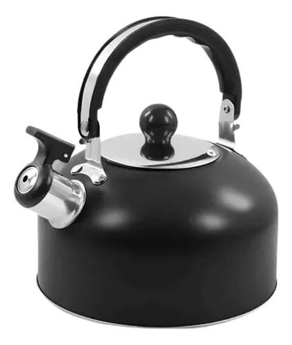 Chaleira Apito 2l Aço Inox Classic Preto Indução MercadoLivre