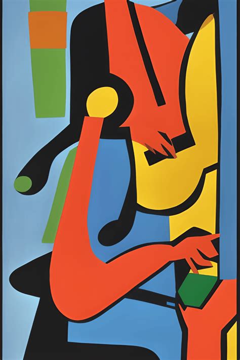 Digital Graphic Paper Cut Jazz Man Henri Matisse · Creative Fabrica