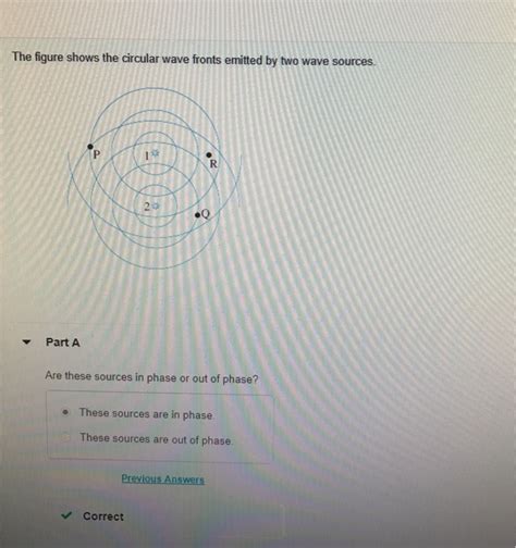 Solved The Figure Shows The Circular Wave Fronts Emitted By Chegg