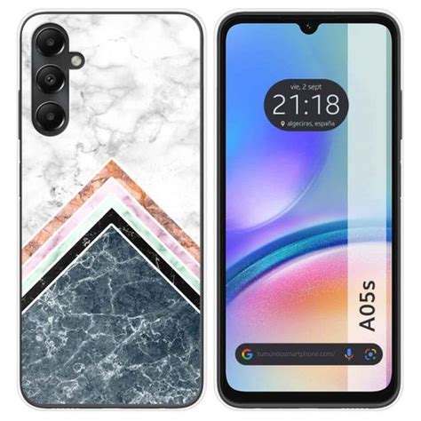 Funda Silicona Para Samsung Galaxy A05s Diseño Mármol 05 Dibujos con