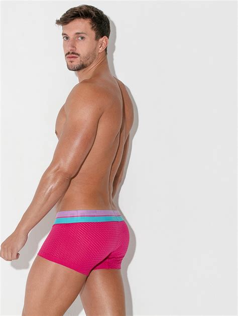 CODE 22 Bright Mesh Trunk Pink MAAT S Heren Ondergoed Boxershort