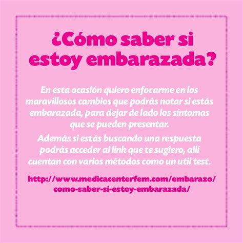 ¿cómo Saber Si Estoy Embarazada