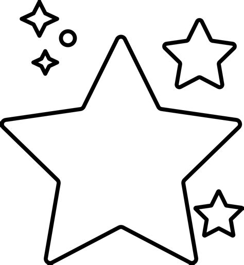 Black Outline Stars White Background 24156369 Vector Art At Vecteezy