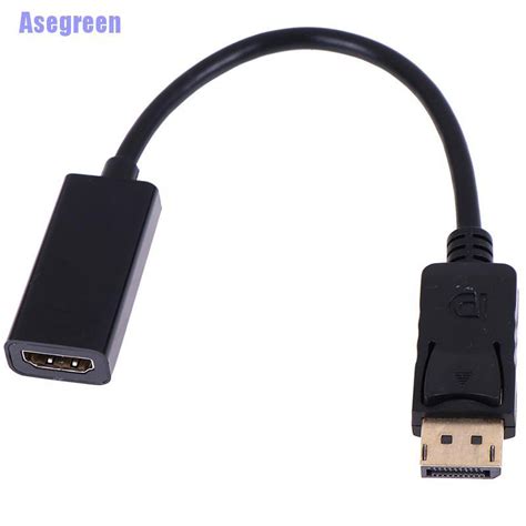 Asegreen Dp Display Port Male To Hdmi Female Cable Converter Adapter Shopee Philippines