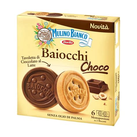 High Quality Italian Chocolate Biscuit 144gx12 Hazelnut Cream Cookie