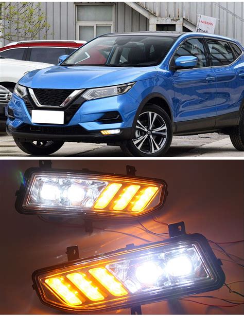 Led Drl Fog Light For Nissan X Trail Rogue Kicks Qashqai Sentra