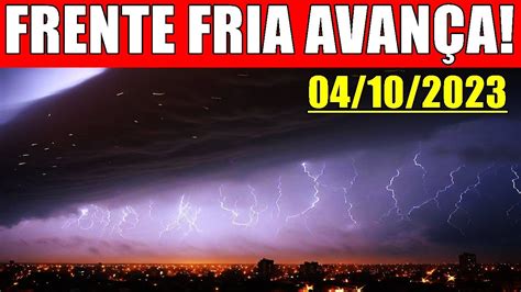 tempestade noturna FRENTE FRIA AVANÇA YouTube