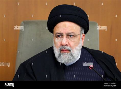 Tehran Iran 27th Dec 2023 Iranian President Ebrahim Raisi Speaks