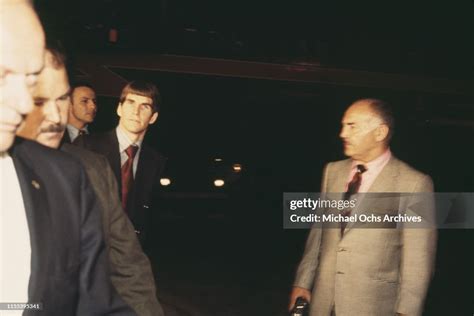 American murderer Charles "Tex" Watson arriving in Los Angeles to ...