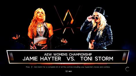 Aew Full Gear Toni Storm Vs Jamie Hayter For The Interim Aew Women