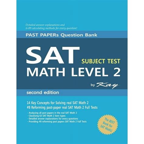 Past Paper Question Bank Sat Subject Test Math Level 2 Second Edition