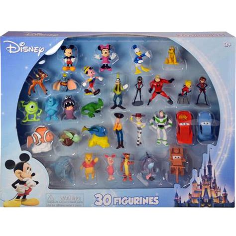 Disney Pixar 30pc Classic Figures Mickey Winnie Cars Toy Story Minnie ...