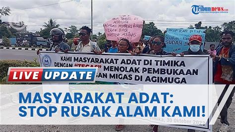 Masyarakat Adat Geruduk Dprd Mimika Tolak Wacana Pembukaan Tambang