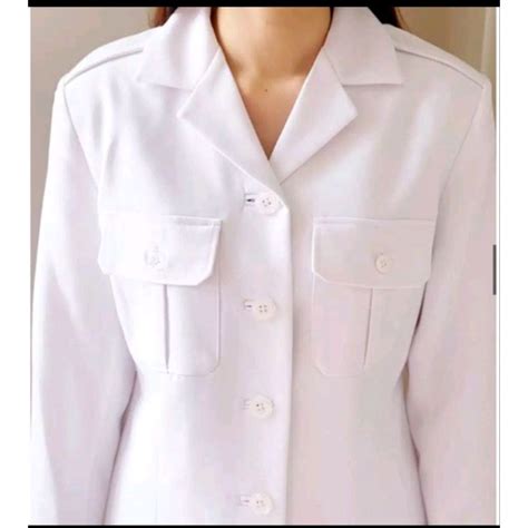 Jual Baju Dinas Putih Wanita Pdh Putih Pns Cewek Kemeja Kemeja Putih