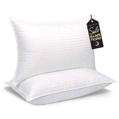 Cozsinoor Queen Size Bed Pillows Set Of 2 Plush Cooling Hotel Quality Pillows With Breathable