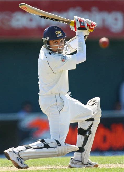 Mahela Jayawardene Drives On His Way To A Century Espncricinfo