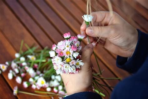 Premium Photo Cropped Image Of Person Holding Flowers