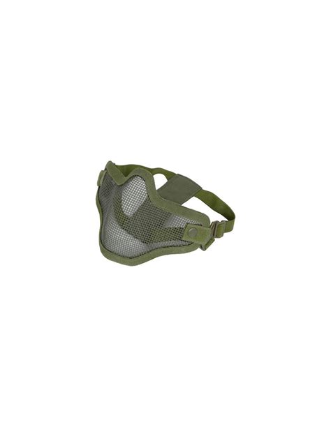 Achat Demi Masque Stalker Vert Kaki Double Fixation Airsoft Pas Cher